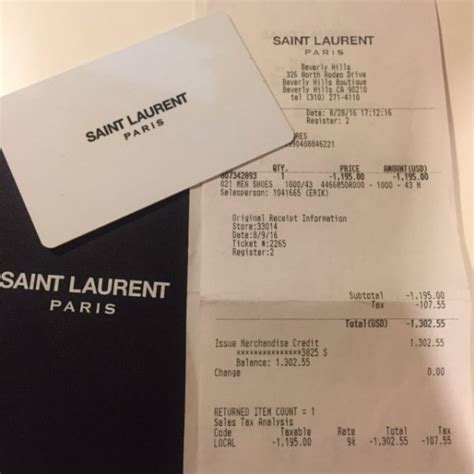 ysl express shipping|YSL gift card returns.